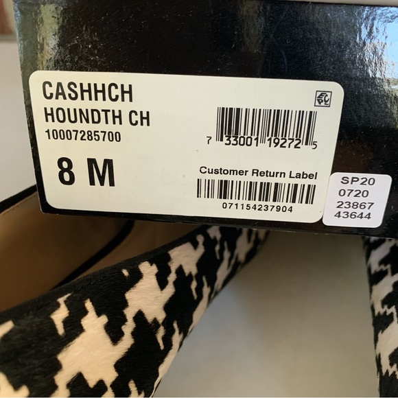 Alfani Womens Cashh Black-Ivory Plaid Slip On Block Heel Pumps Shoes US 8 M - Picture 8 of 9